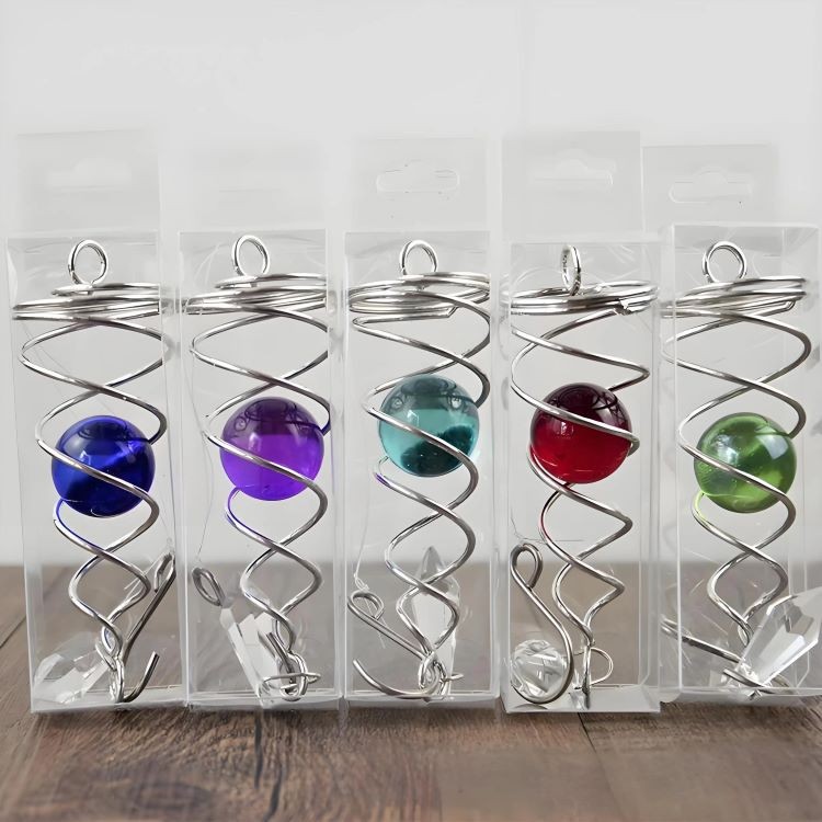 Colorful Crystal Wind Spinning Tail