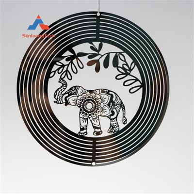 Etched hlau ornament cua spinner